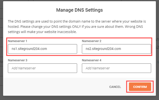 Update Your Domain Name's DNS Settings Update Your Domain Name's DNS Settings